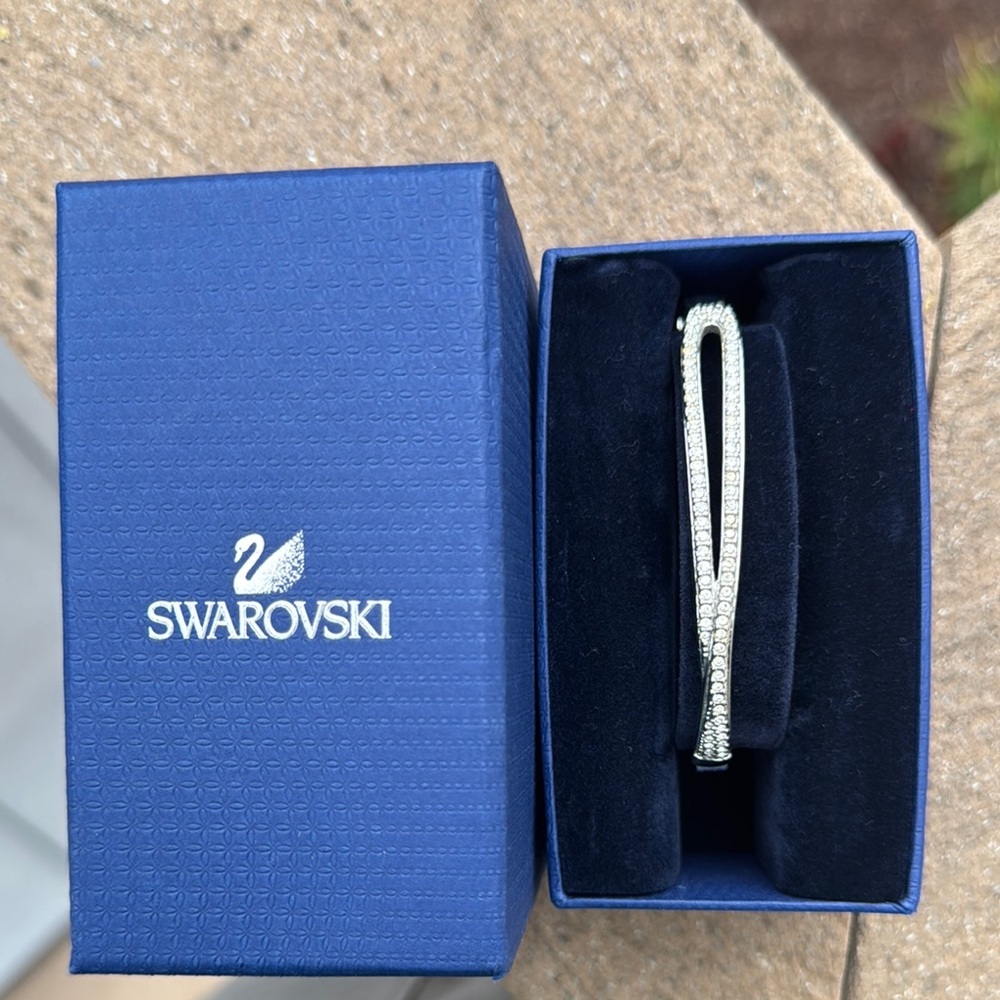 Swarovski Silver Crystal Bangle